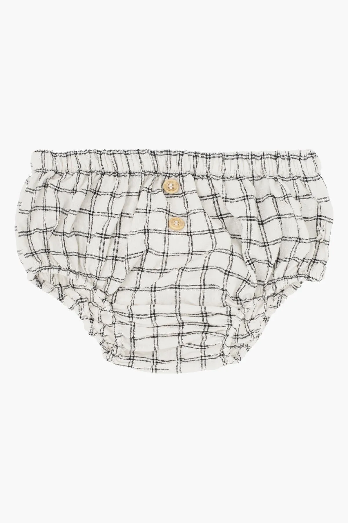 Baby Girl Bloomer Tocoto Vintage Check Off White