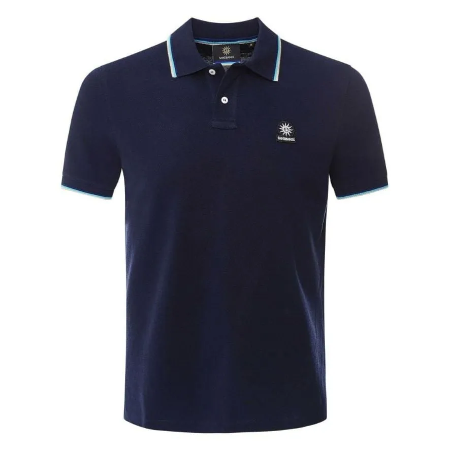 Badge Logo Tipped Polo Shirt MBP01