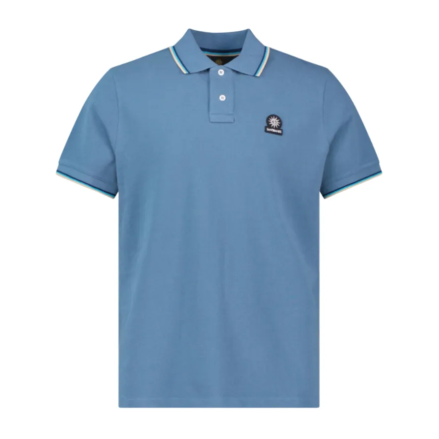 Badge Logo Tipped Polo Shirt MBP01