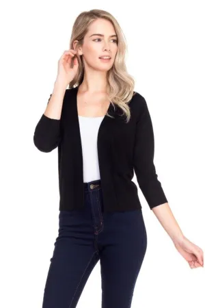 Barely Bolero Open Cardigan