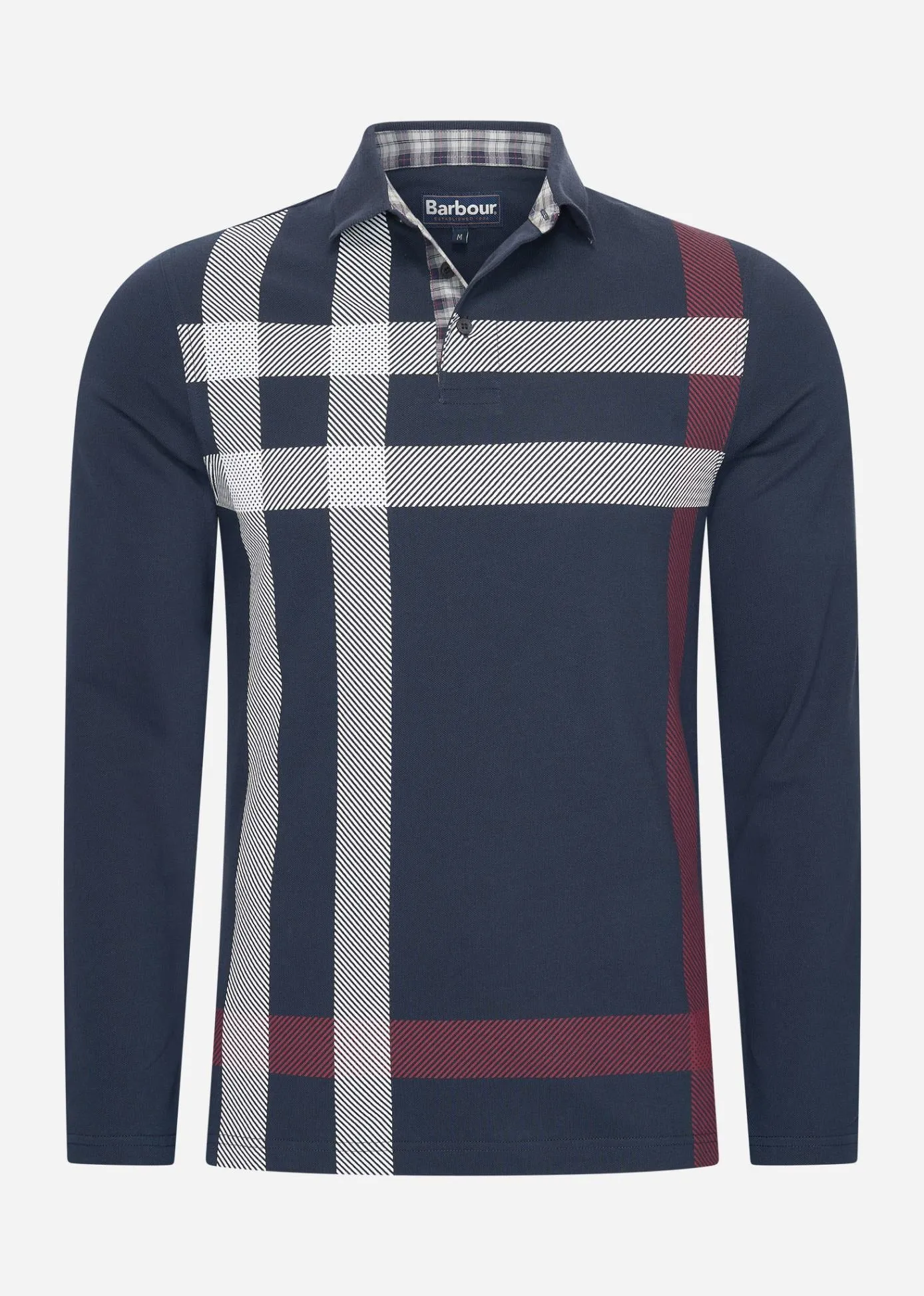 Blaine tailored ls polo shirt - dark navy