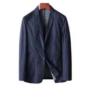 Blazer vintage à revers fins pour hommes