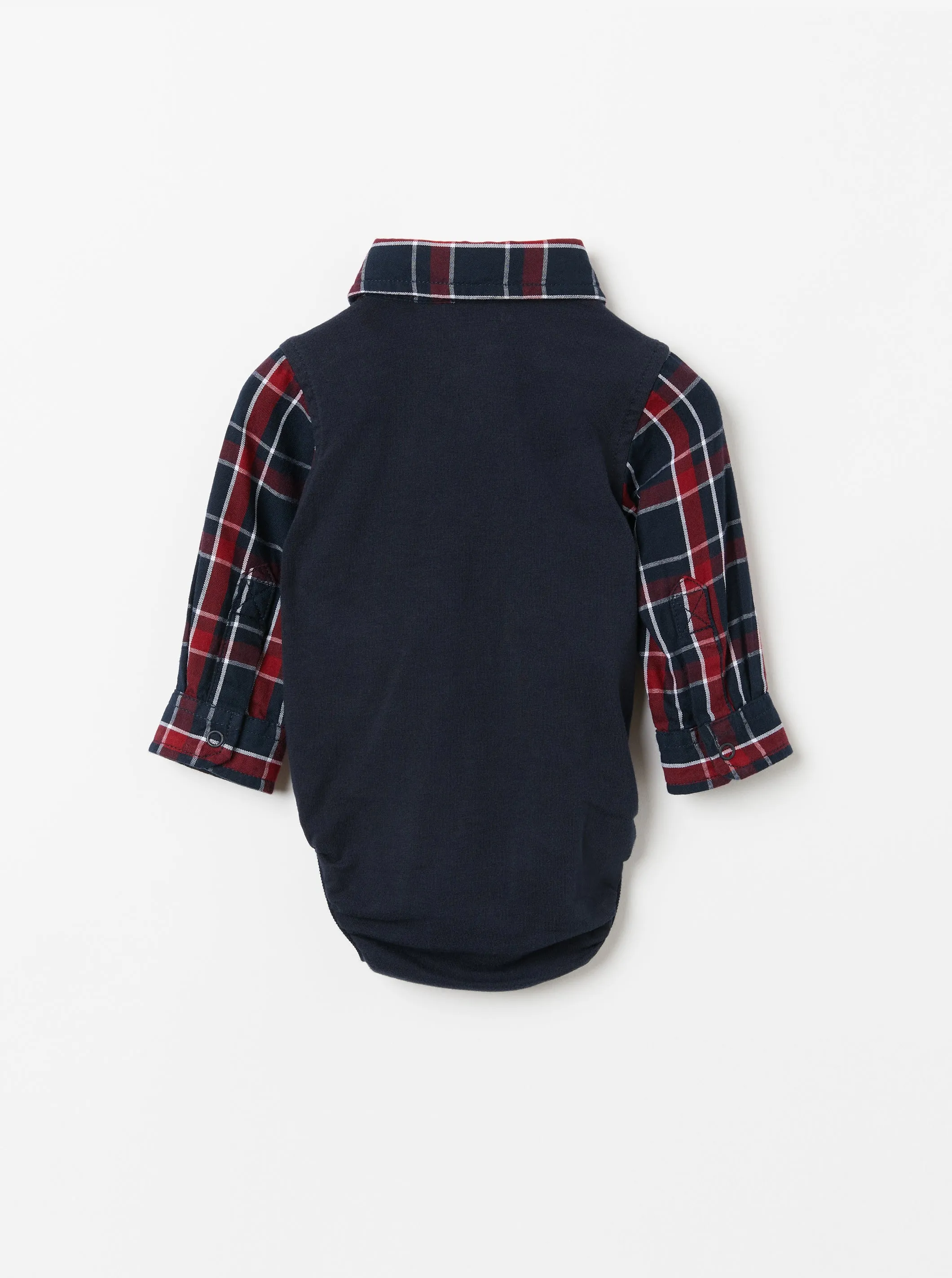 Checked Shirt Babygrow