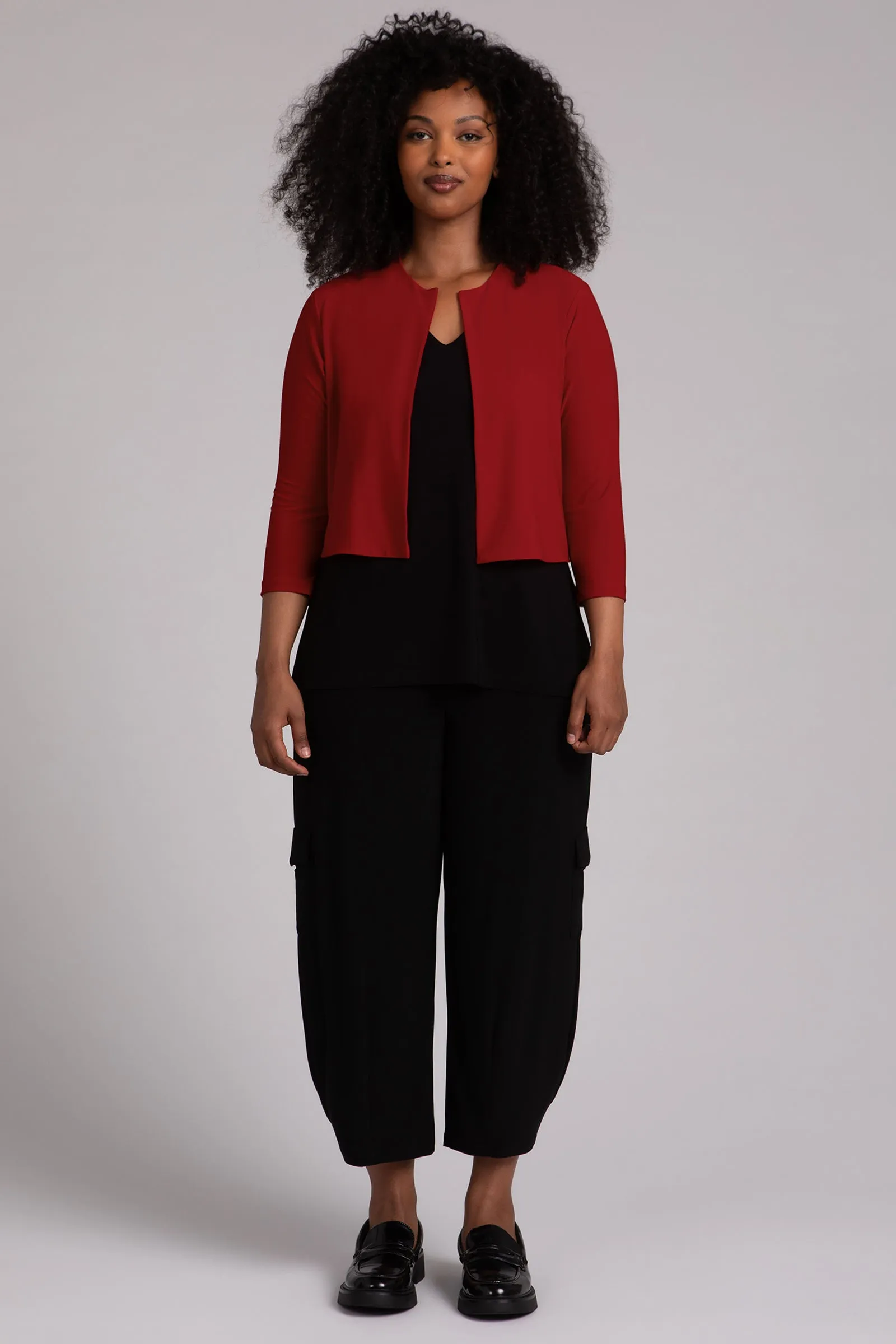 Classic Bolero Cardigan | Red