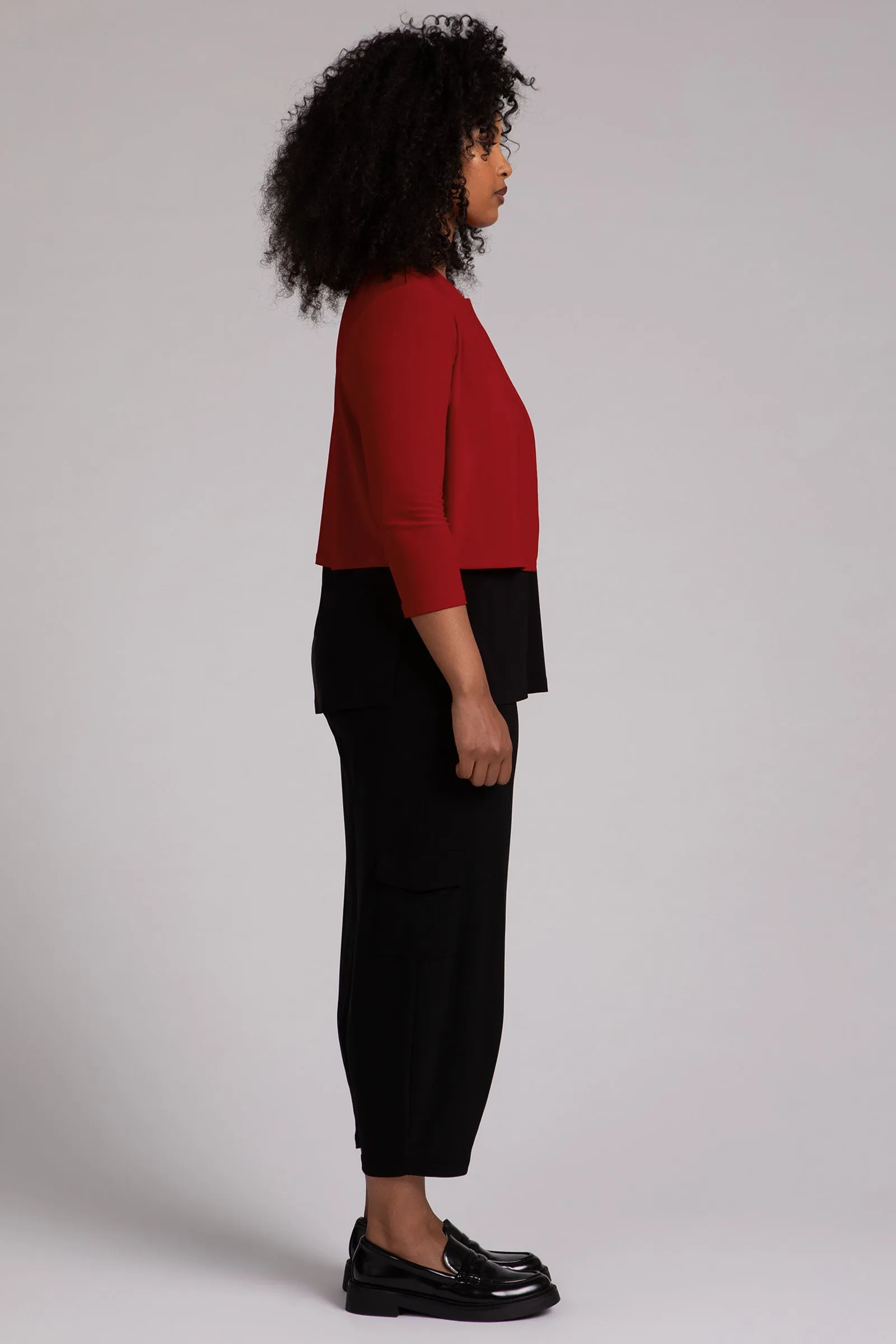 Classic Bolero Cardigan | Red