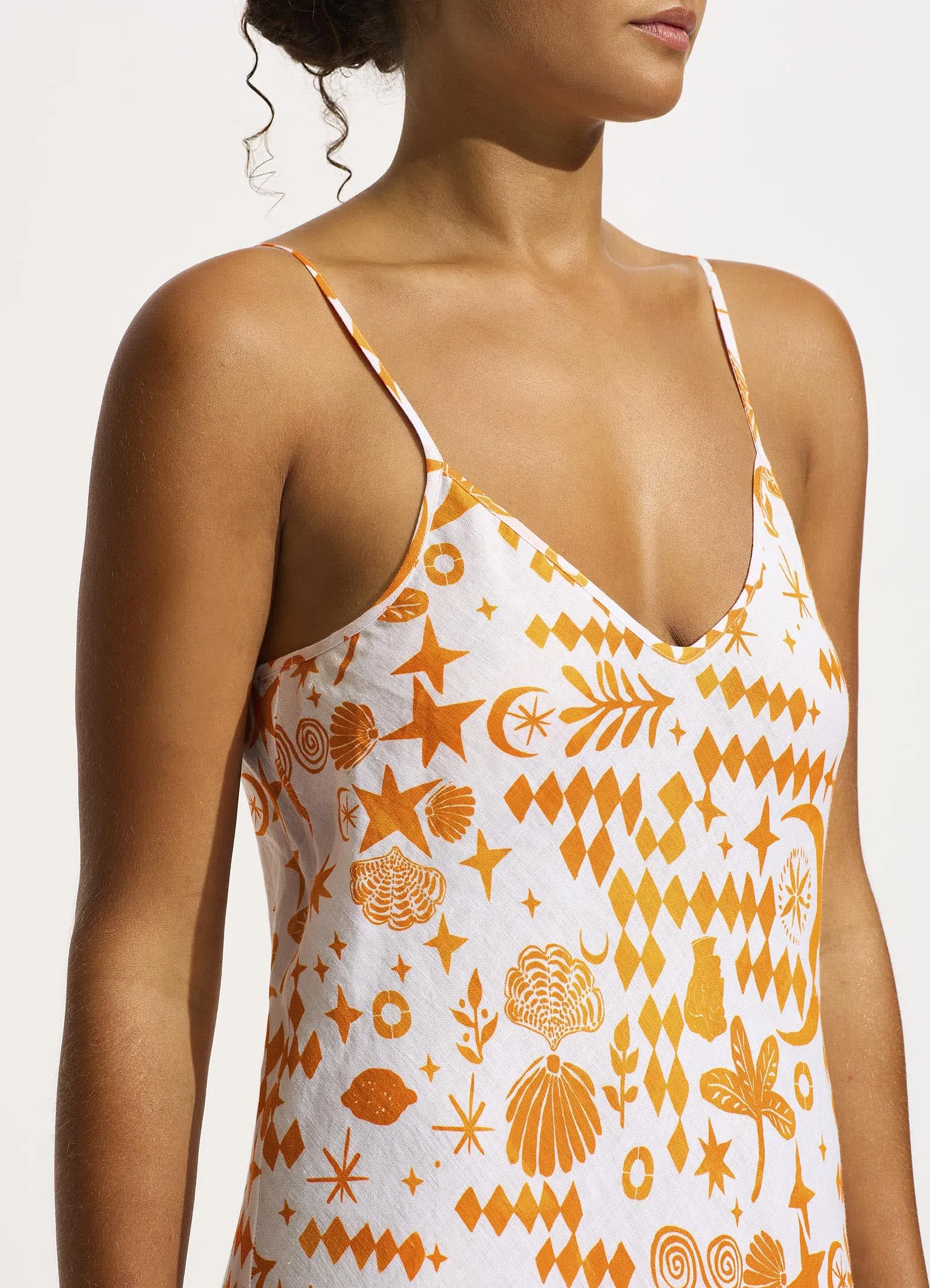 Corfu Midi Dress - Turmeric