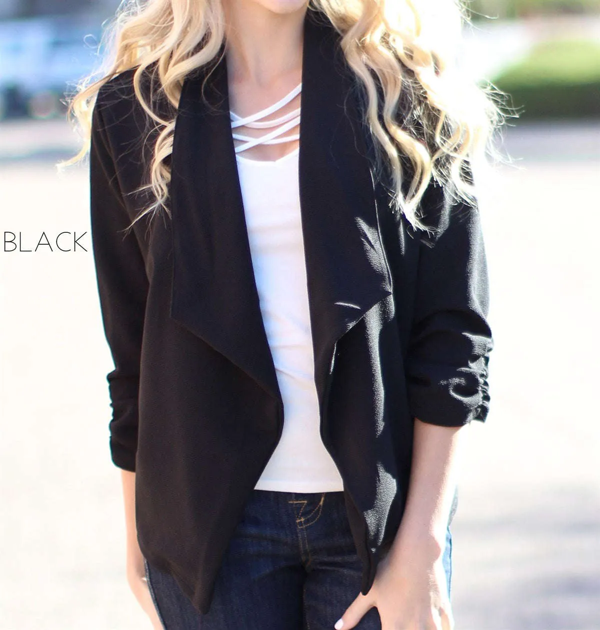 Draped Blazer