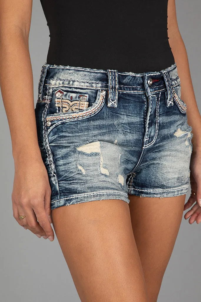 EVERLEE DENIM SHORTS