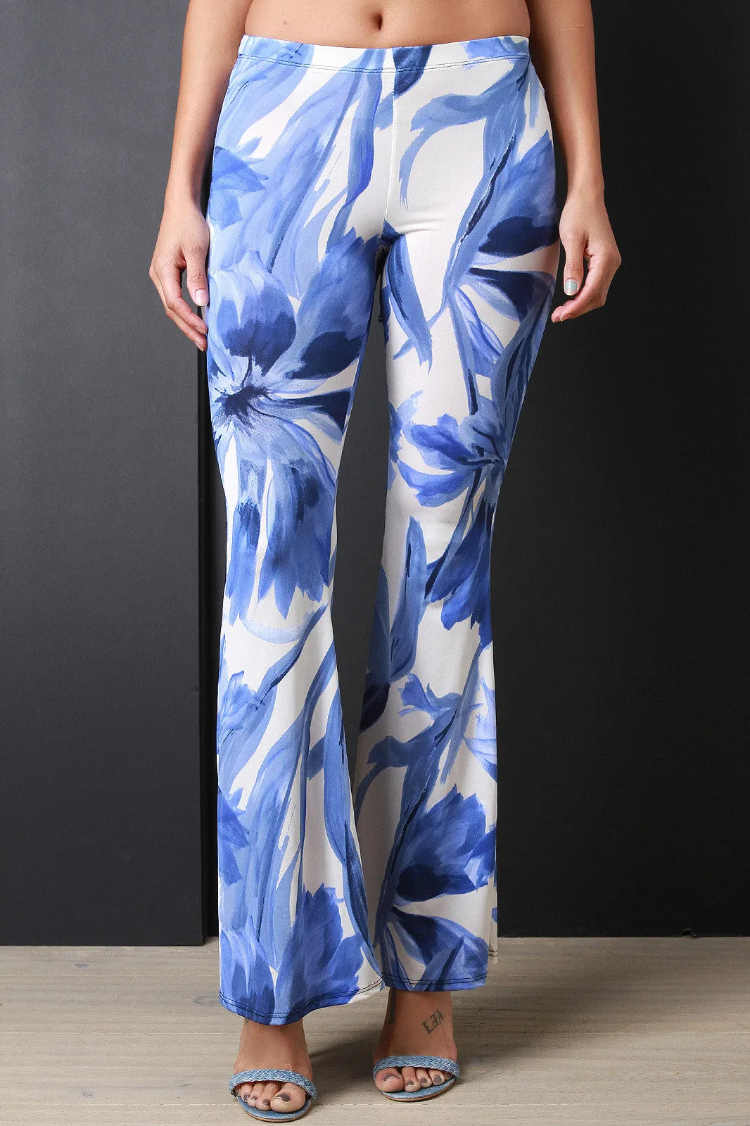 Floral Flare Pants