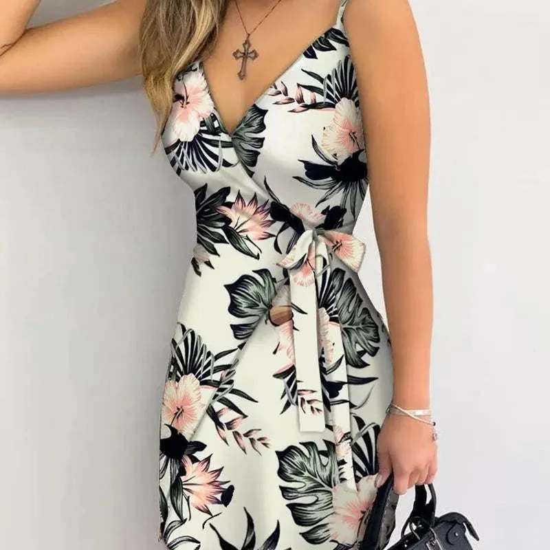 Floral Spaghetti-Strap Dress | Sexy Women's Fashion 2024