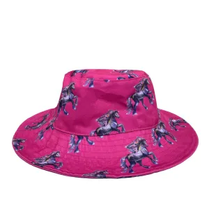 Fluro Horses Beach Hat