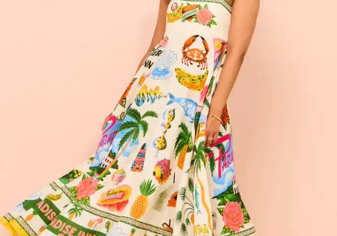 Gentle Waves: Breezy Bliss Flowy Paradise Dress