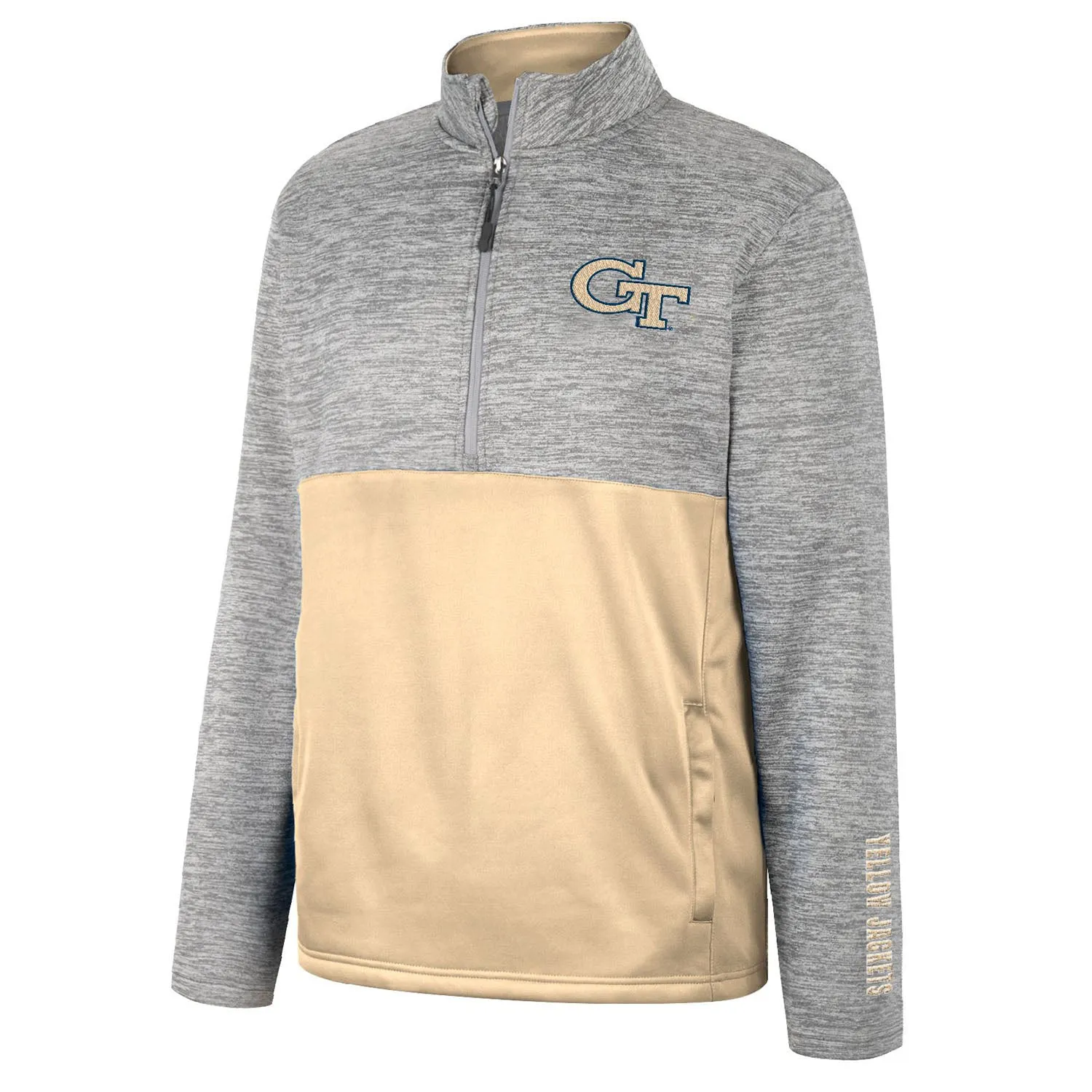 Georgia Tech Yellow Jackets 1/2 Zip Slub Fleece Jacket