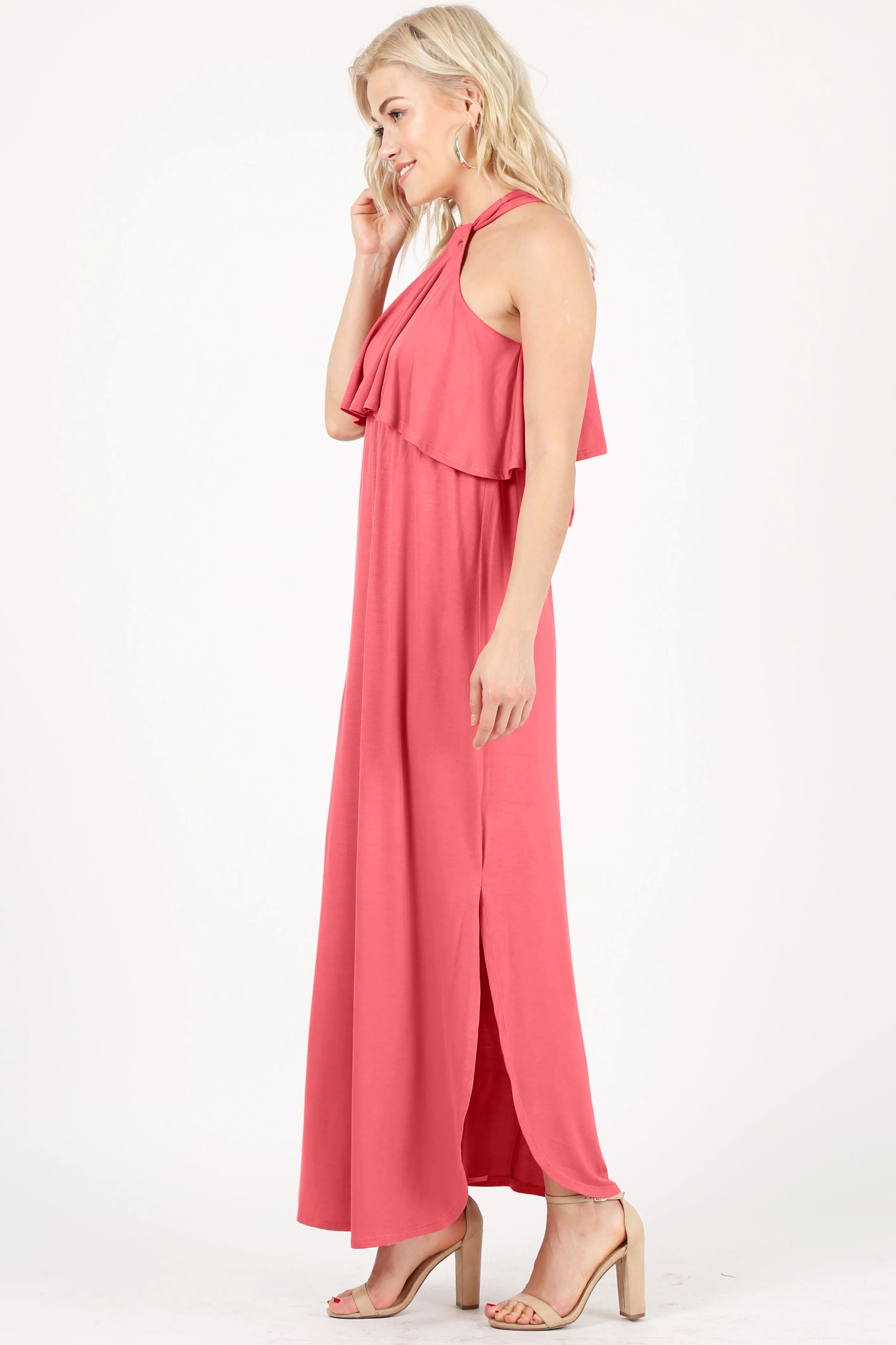 Heed the Halter Maxi Dress