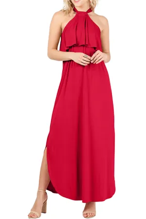 Heed the Halter Maxi Dress