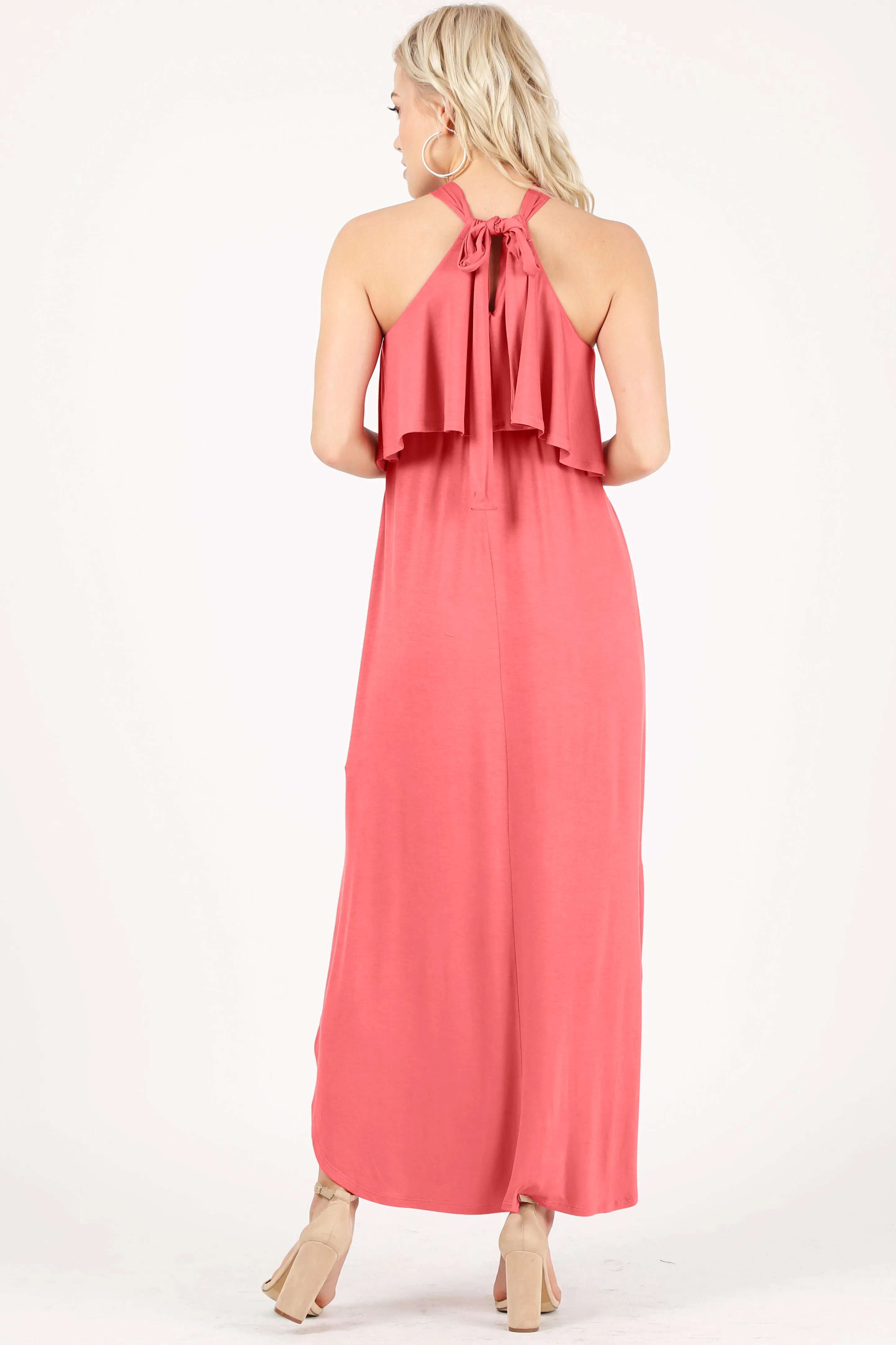 Heed the Halter Maxi Dress