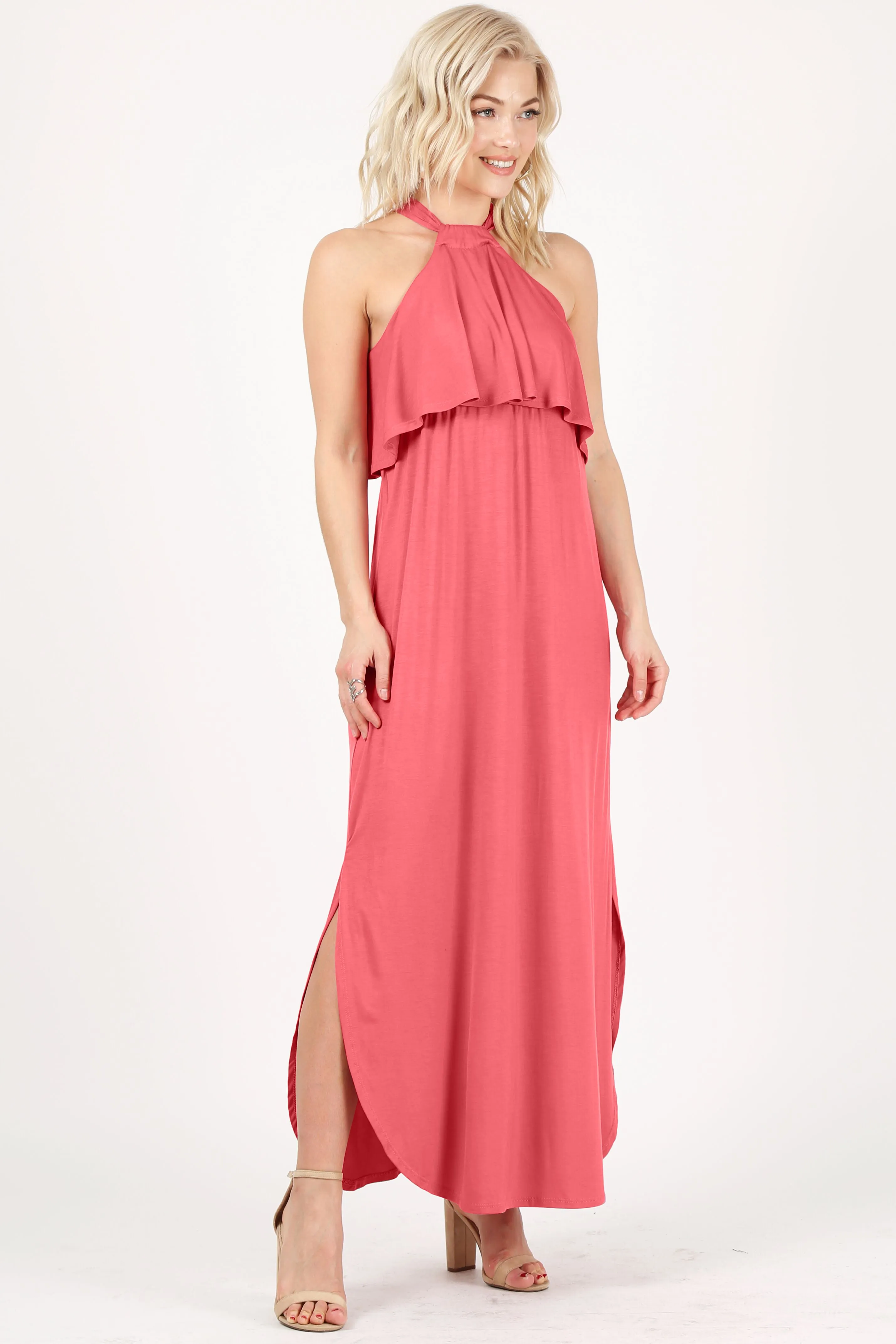 Heed the Halter Maxi Dress