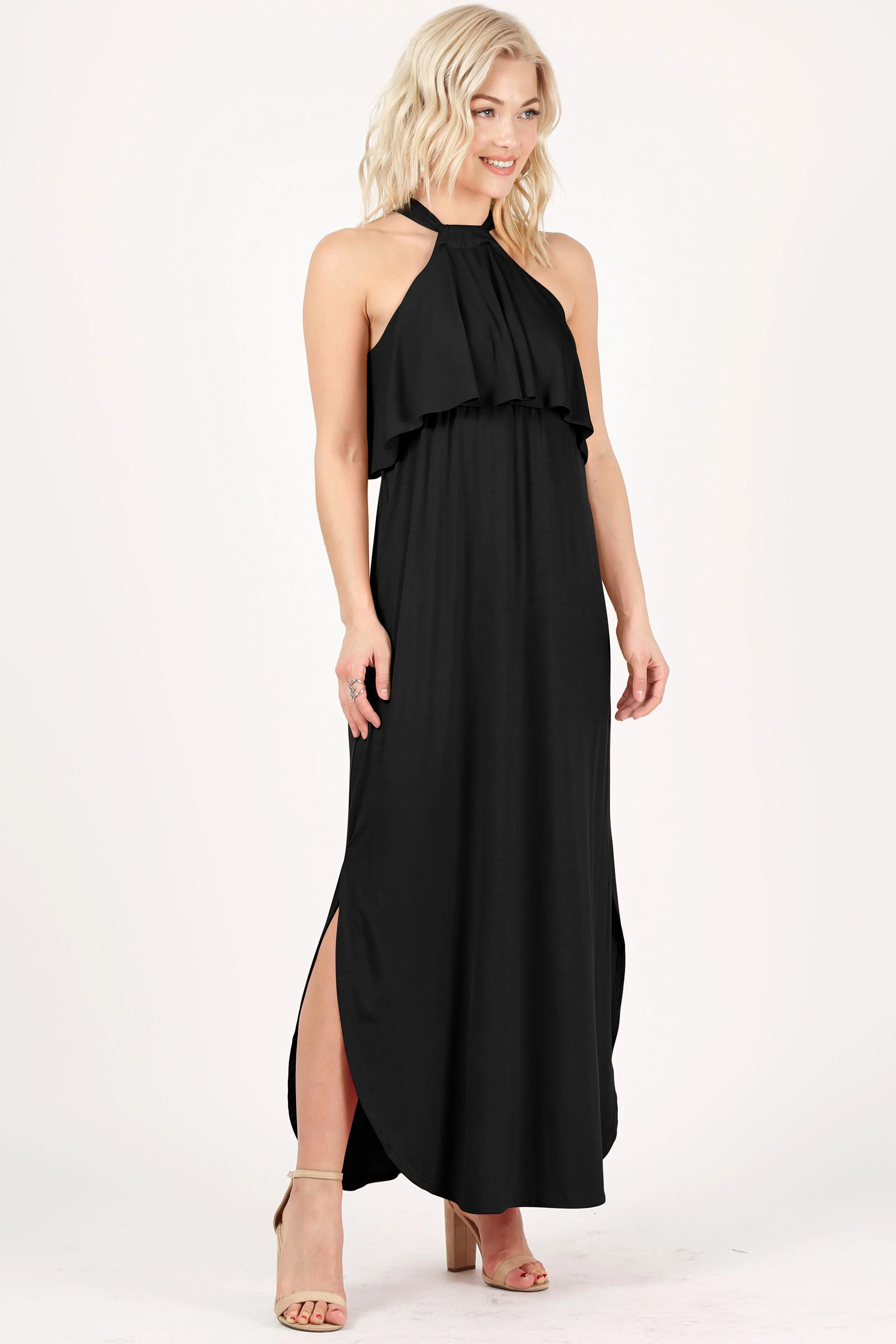 Heed the Halter Maxi Dress