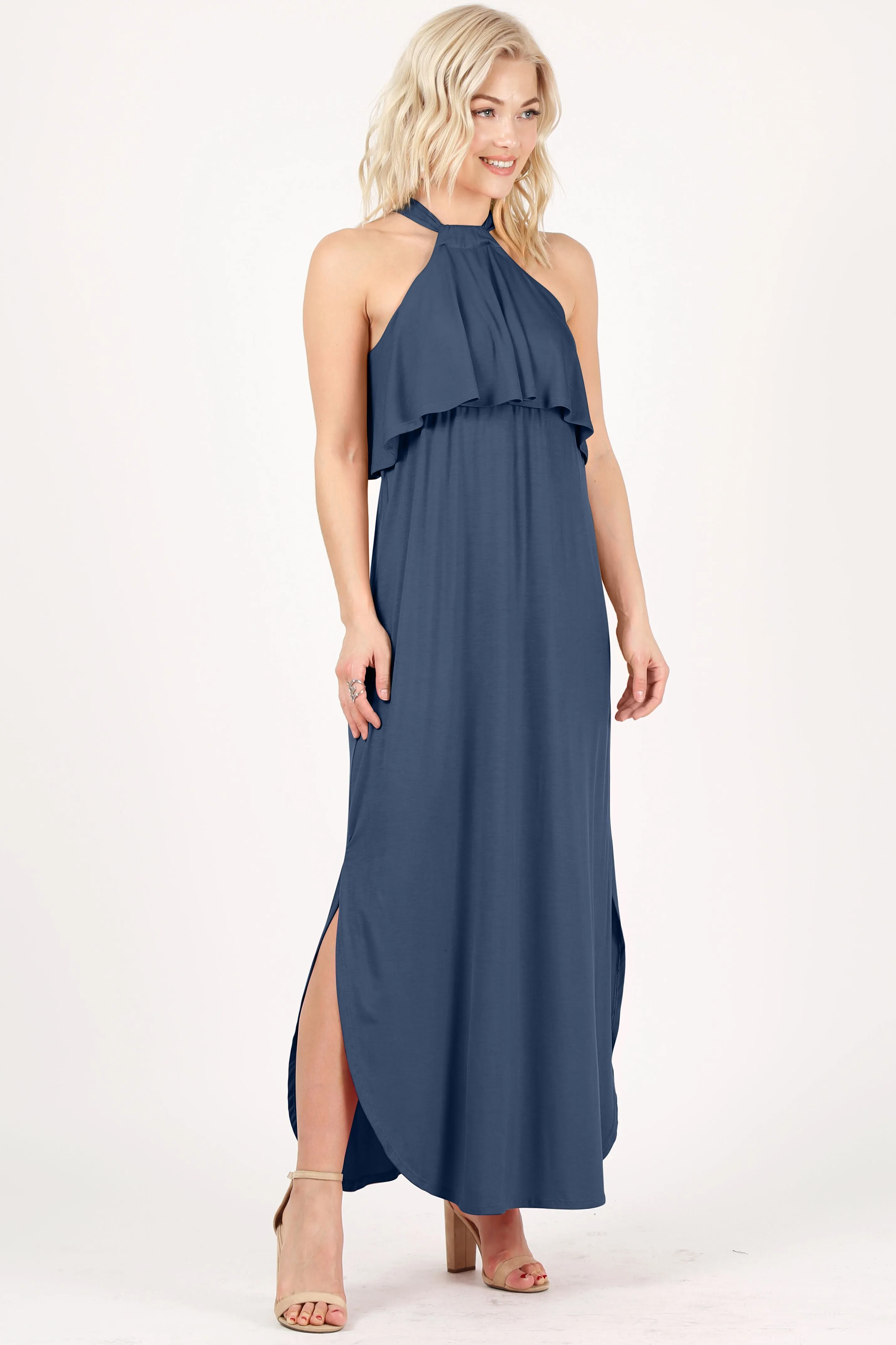 Heed the Halter Maxi Dress