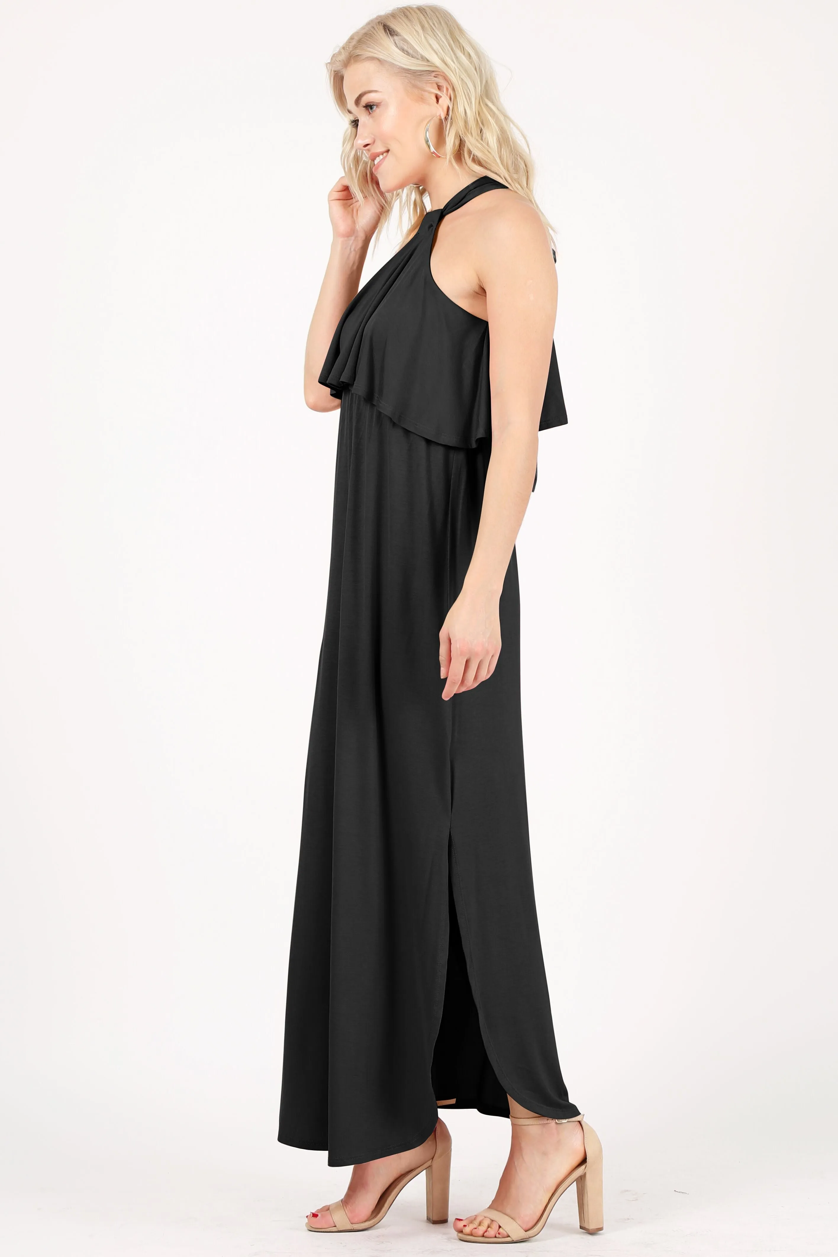 Heed the Halter Maxi Dress