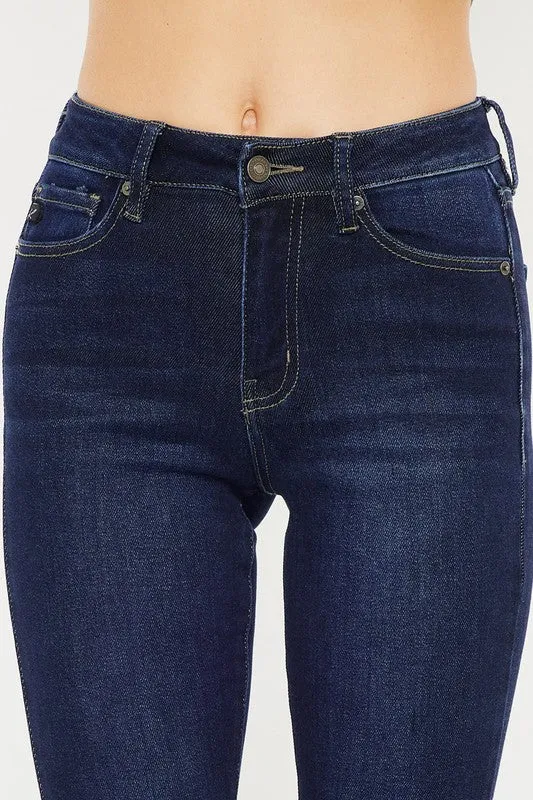 High Rise Flare Dark Wash