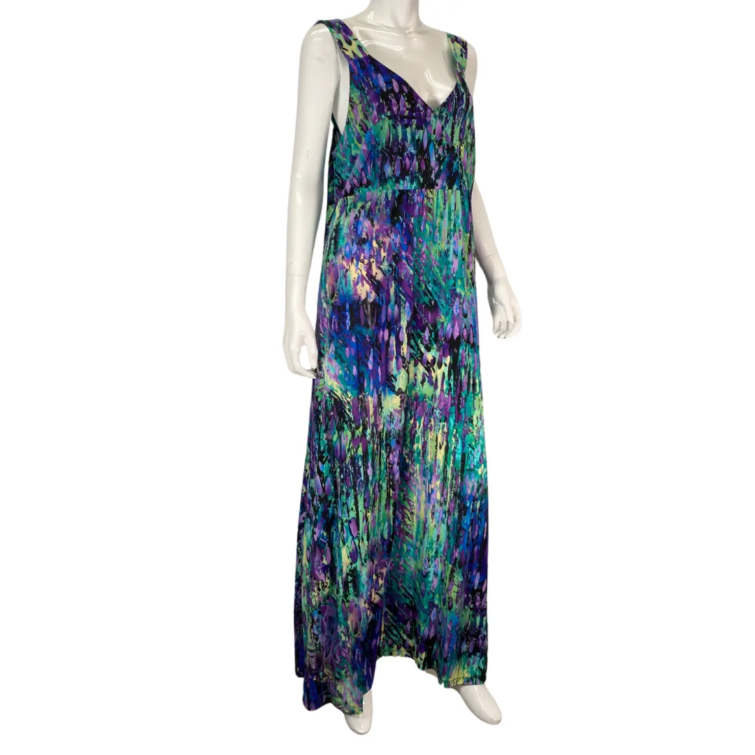 Iolani Vibrant Colorful Abstract Dress