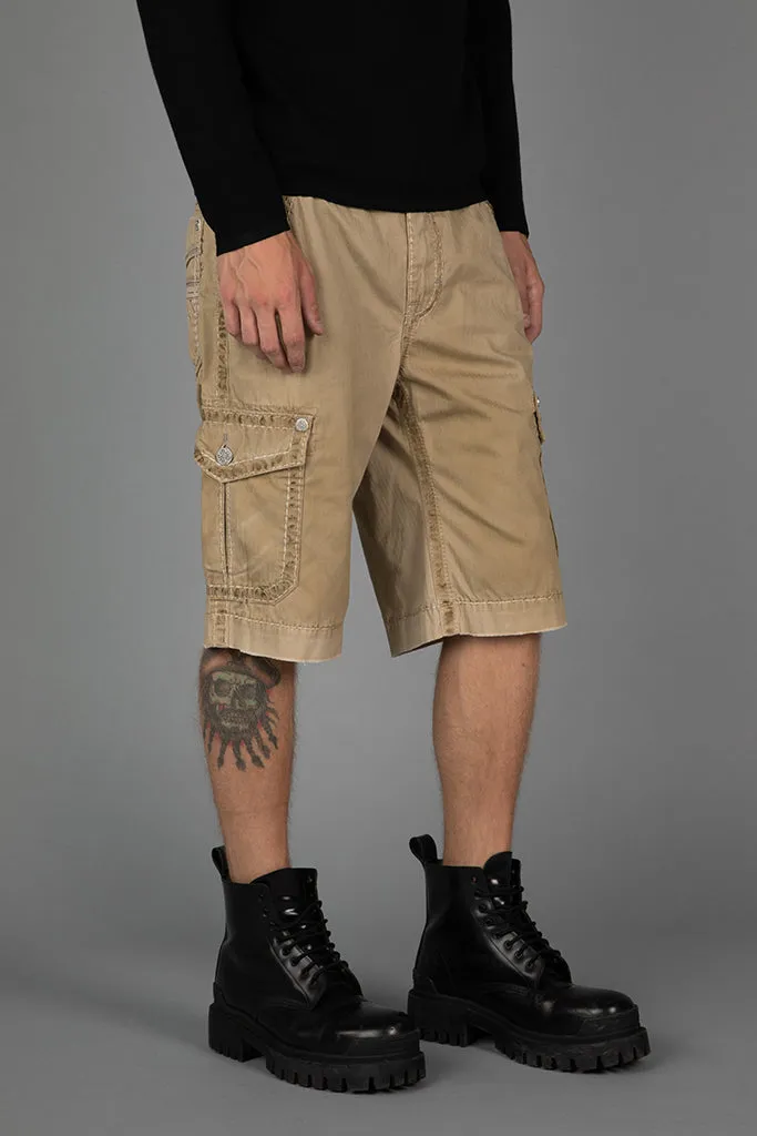 KHAKI CARGO SHORTS