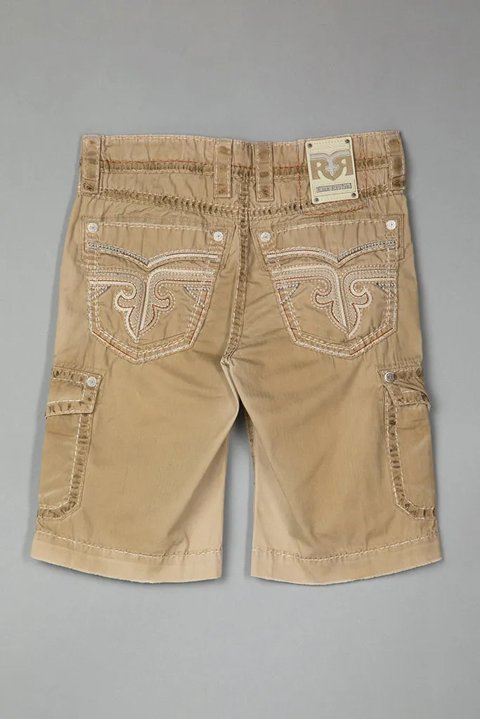 KHAKI CARGO SHORTS