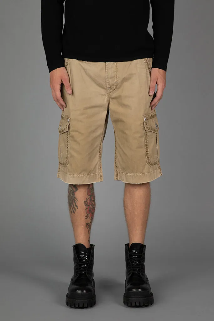 KHAKI CARGO SHORTS