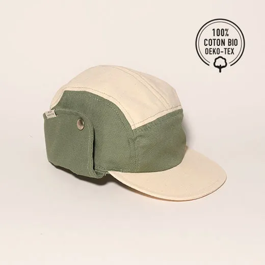 Ki ET LA Camper Cap Anti UV Green Natural