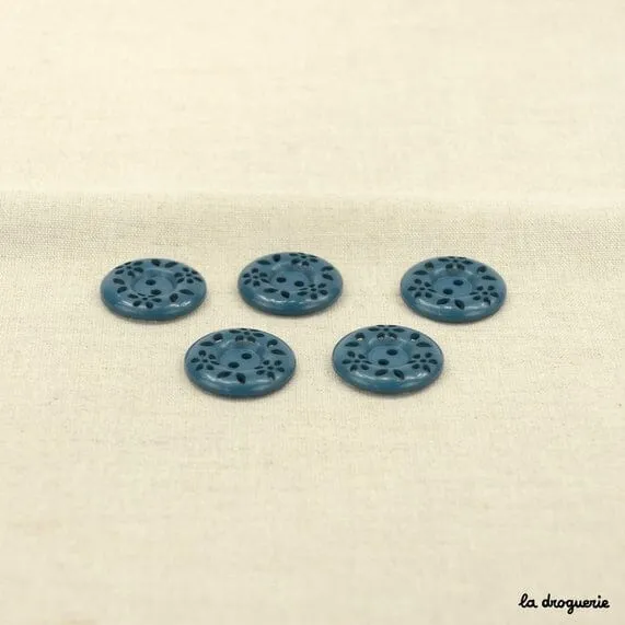 La Droguerie 18 mm Fleurettes D'antan Button