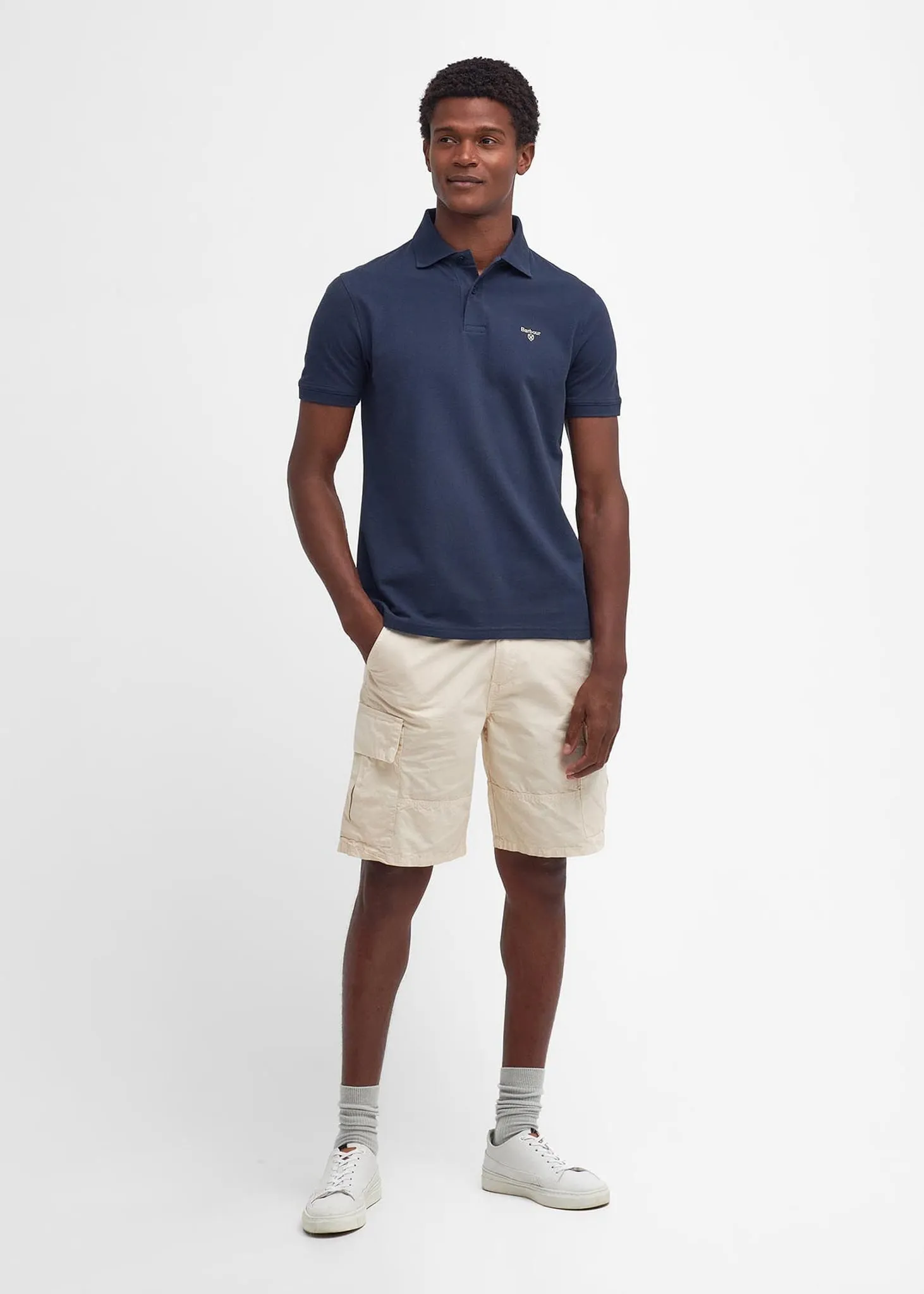 Lightweight sports polo - navy