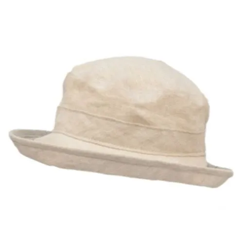 Linen Chambray Sun Protection Bowler Hat