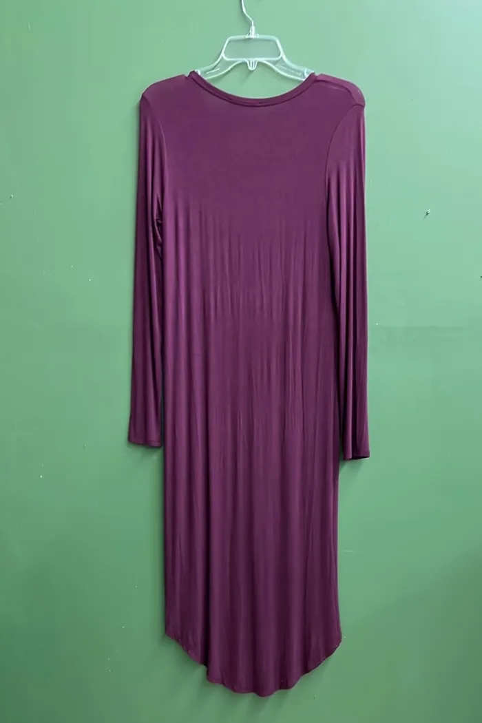 Long Purple Cardigan w/ pockets