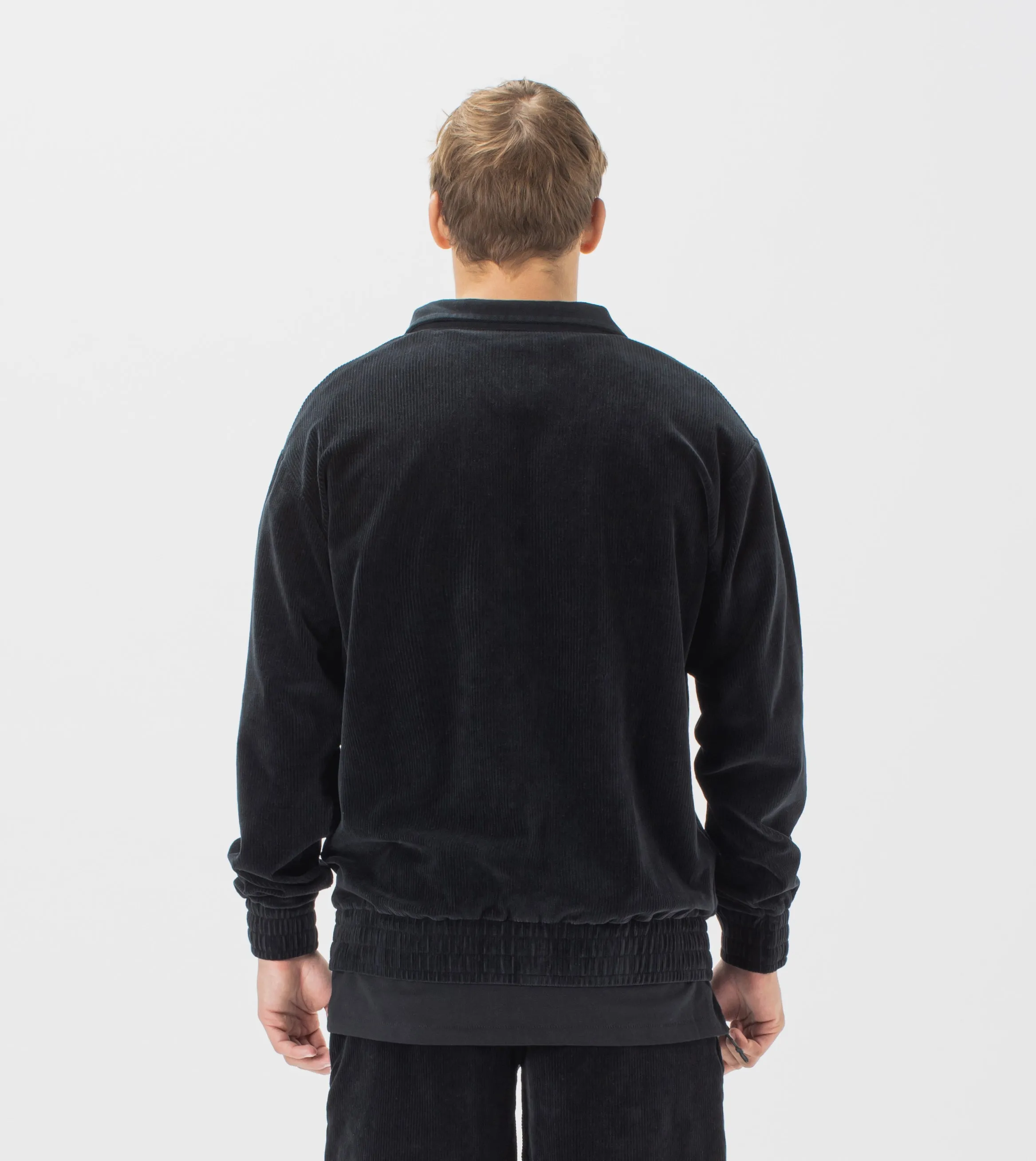 Lowgo Velour Polo Black