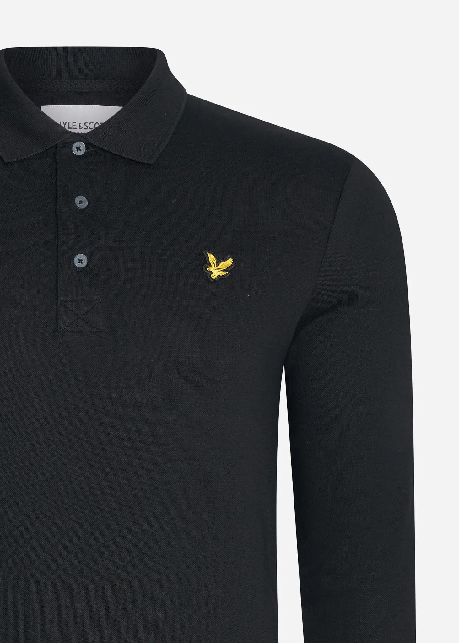 LS polo shirt - jet black