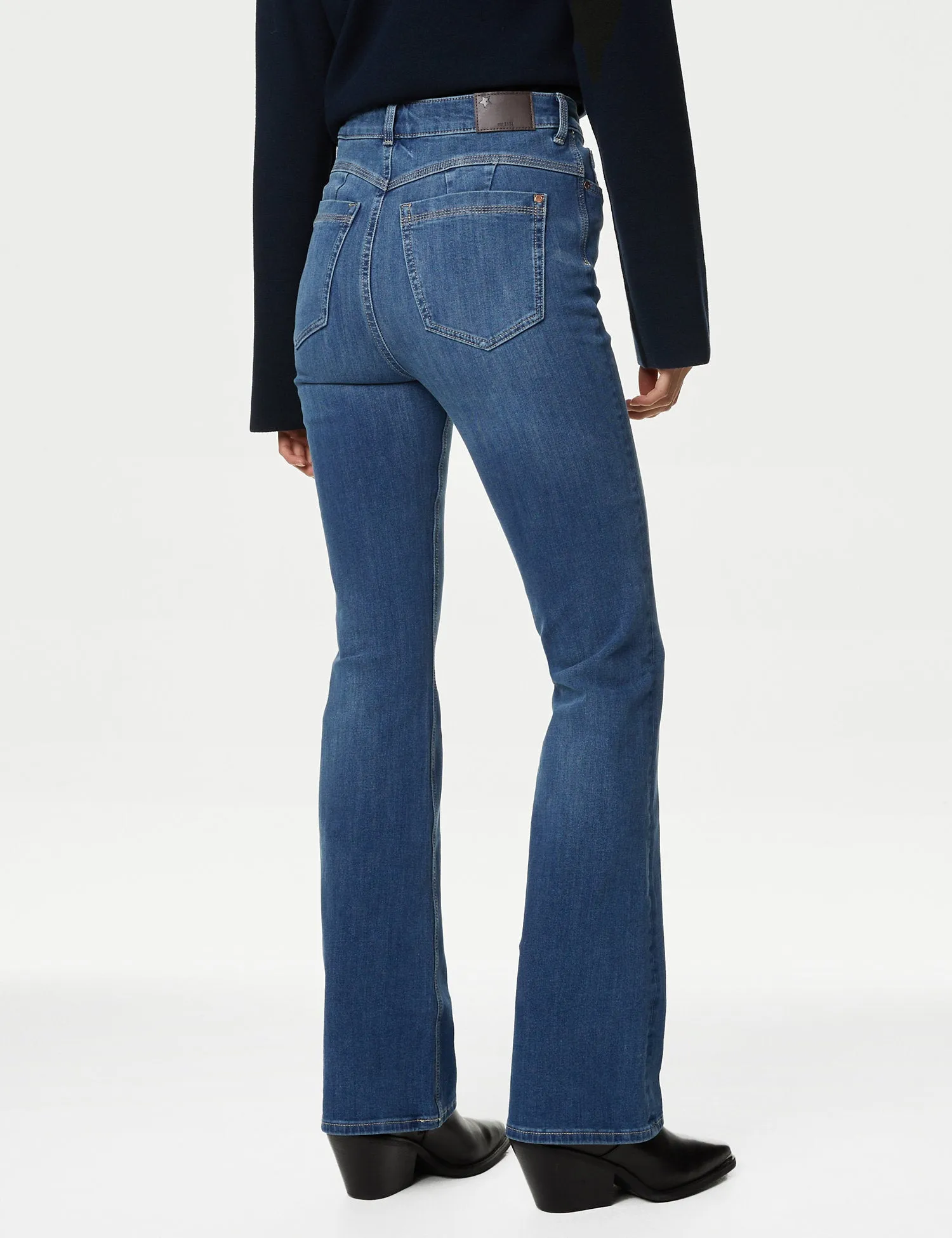 Magic Shaping High Waisted Slim Flare Jeans