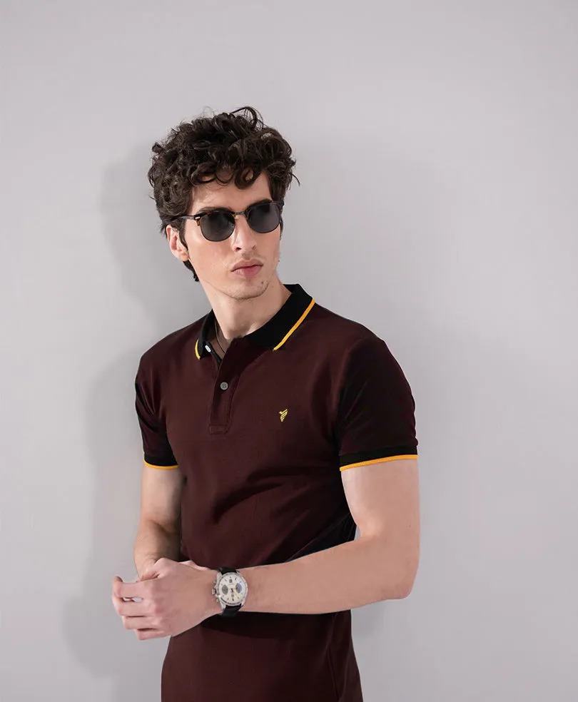 Maroon Vogue POLO