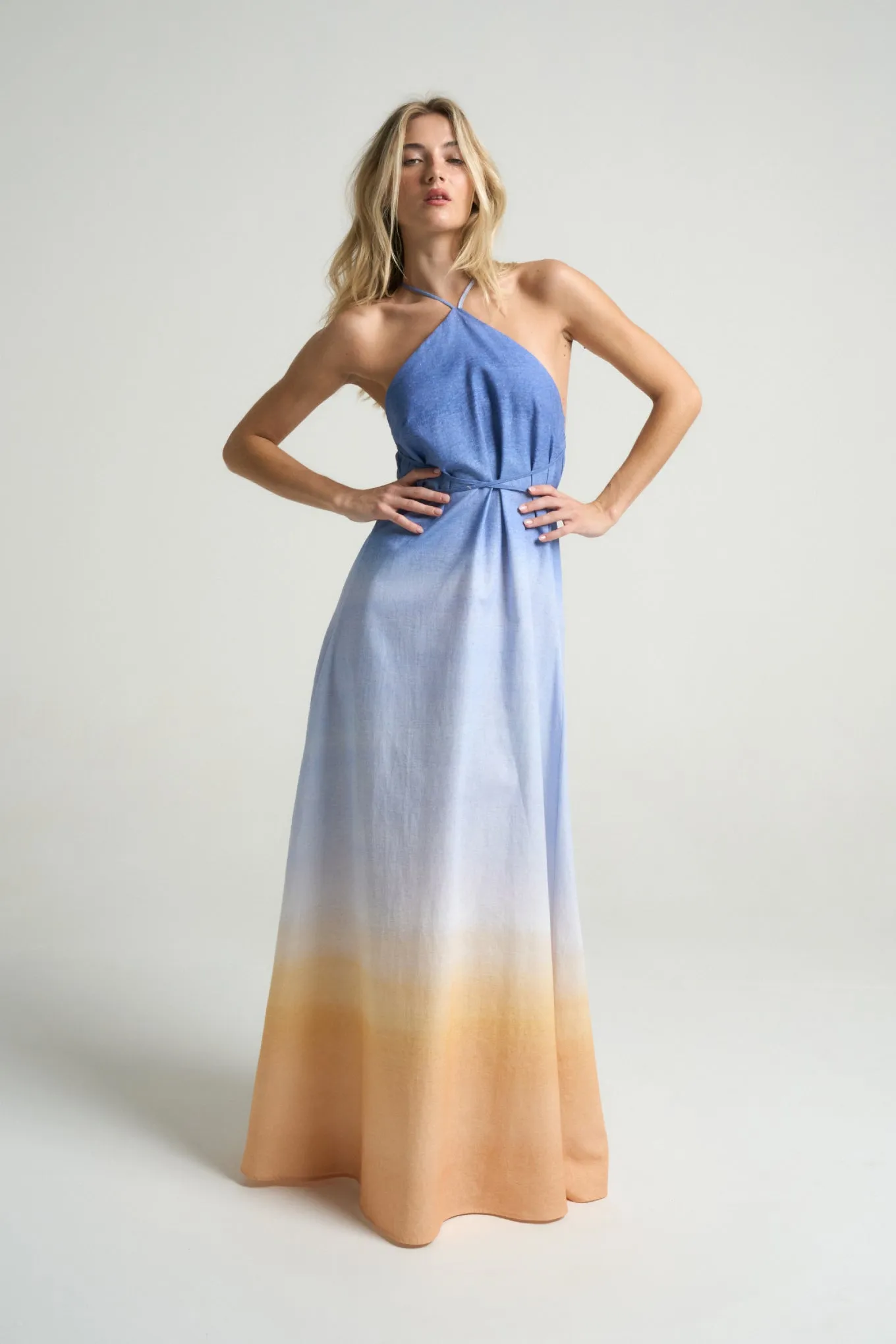 Maxi Halter Dress Sunrise