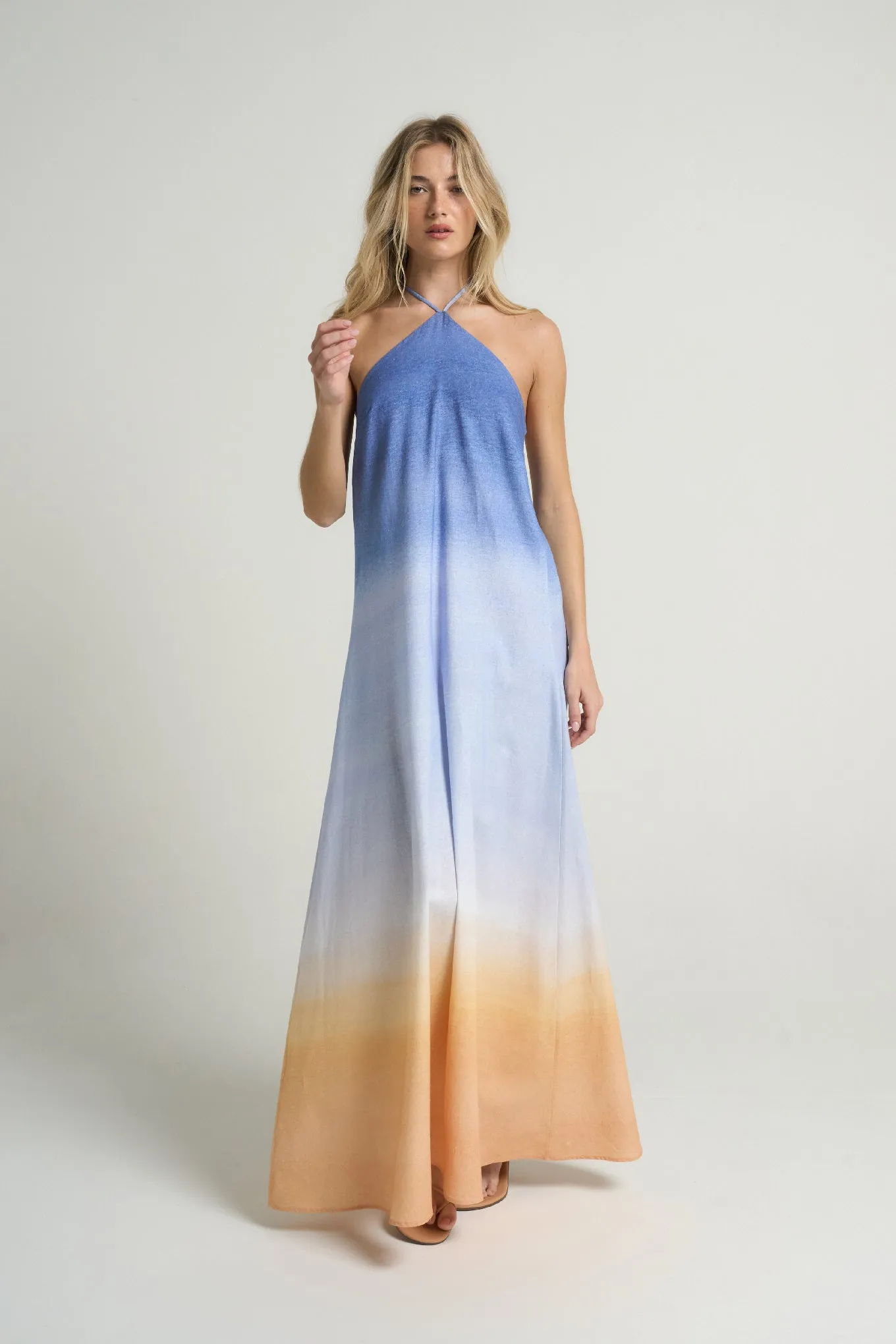 Maxi Halter Dress Sunrise