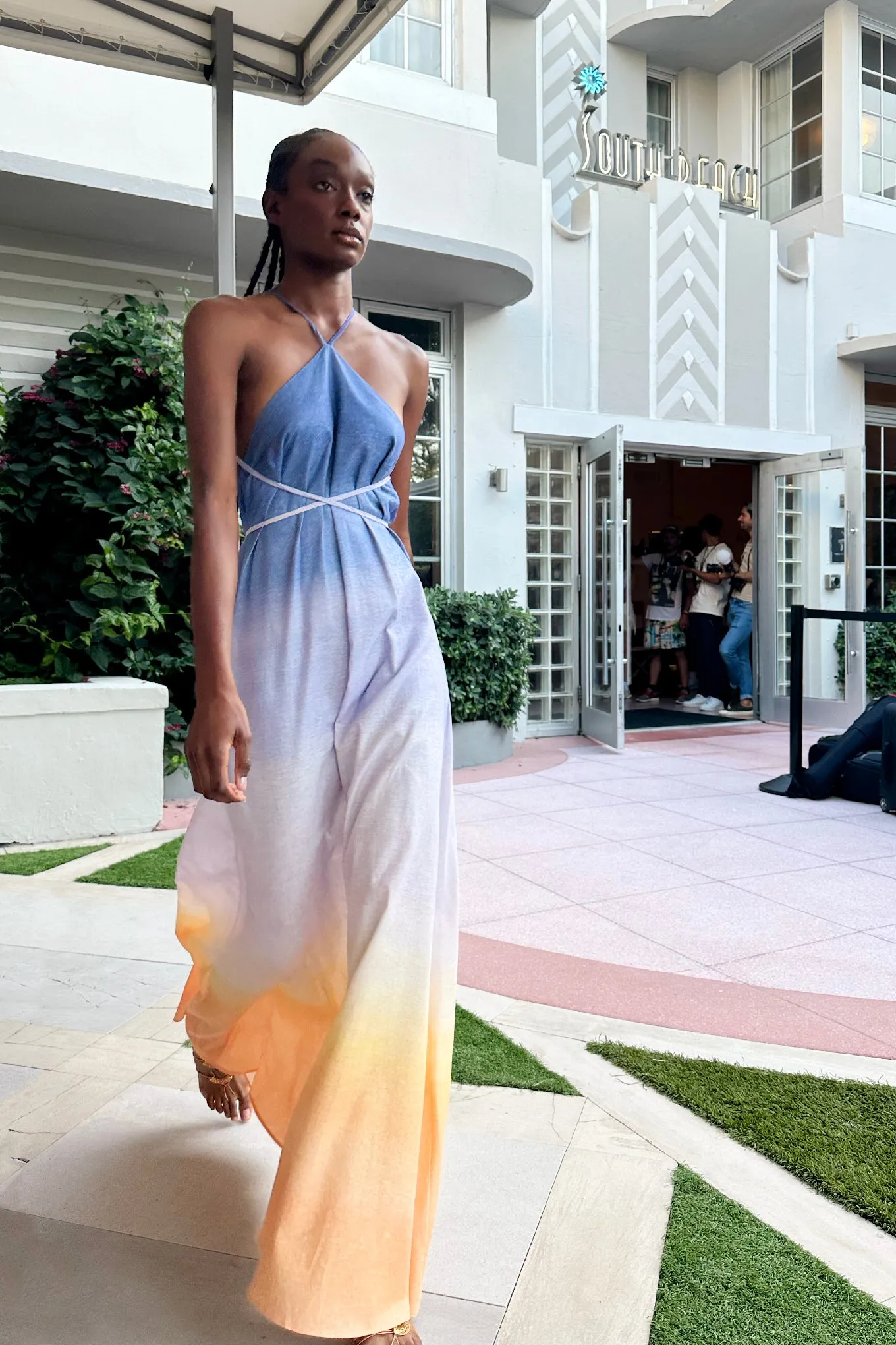 Maxi Halter Dress Sunrise