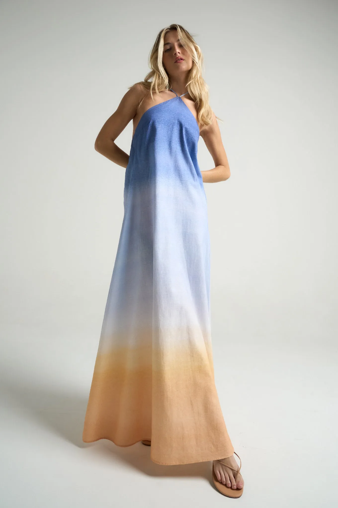 Maxi Halter Dress Sunrise