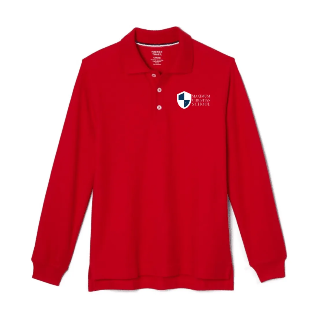 Maximum Christian School - Long Sleeve Polos - Adult