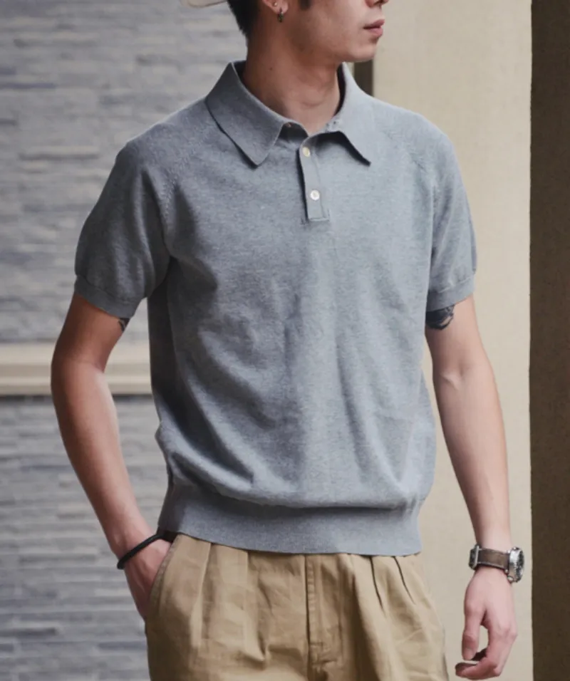 Men's Knit Polo Shirt