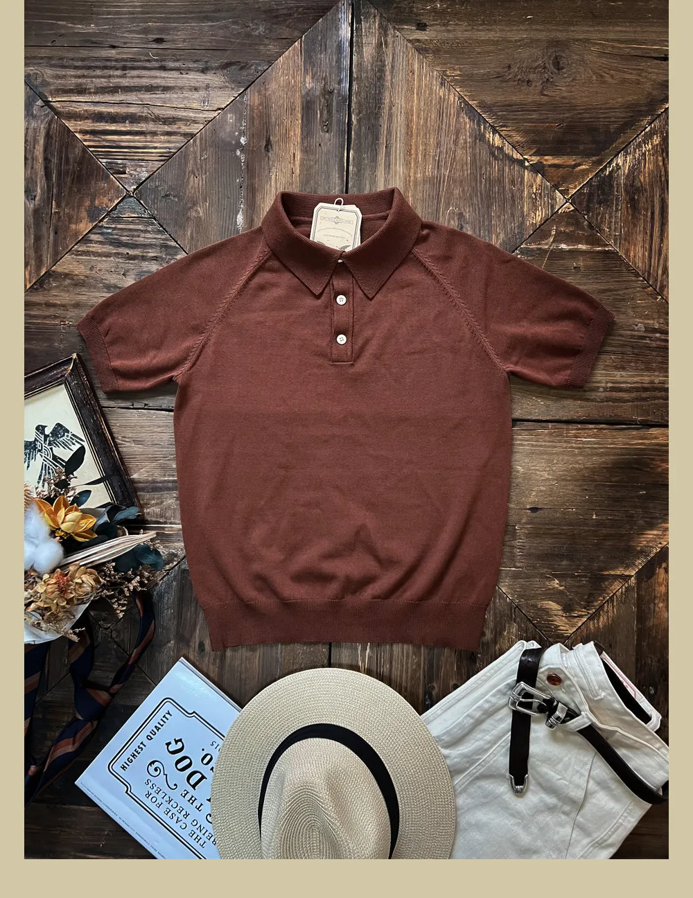 Men's Knit Polo Shirt