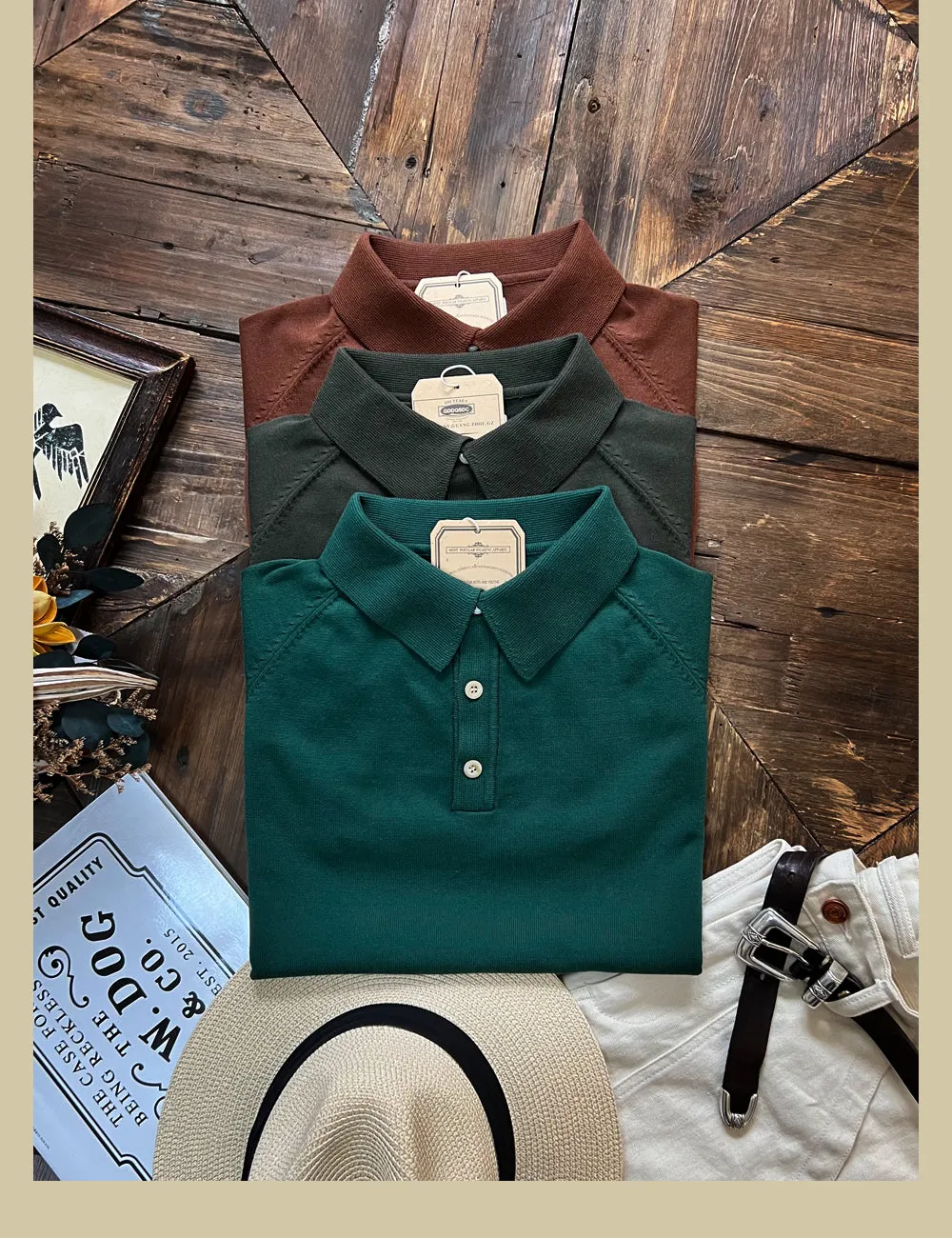 Men's Knit Polo Shirt