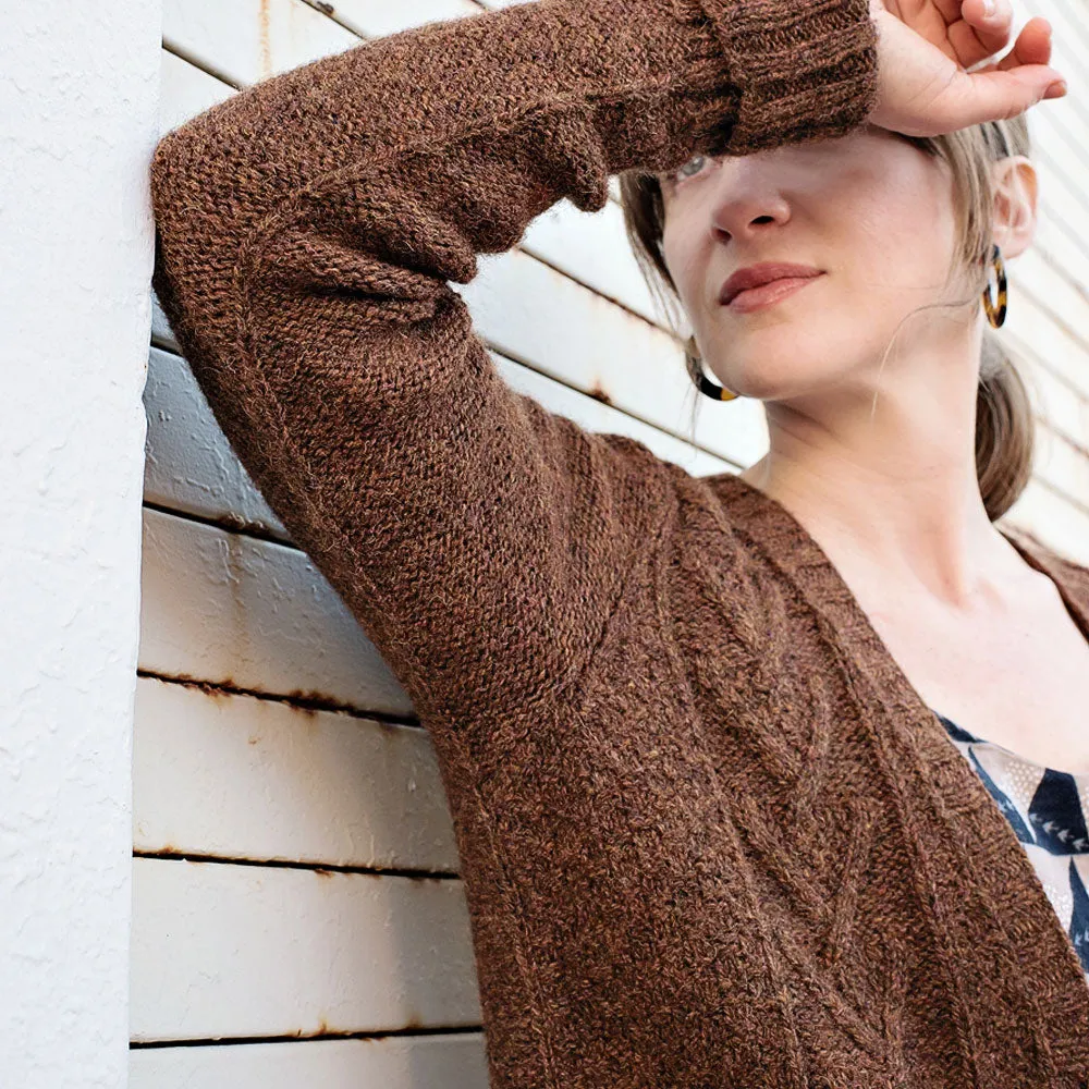 Minimalist Cable Cardigan Kit (Lore)