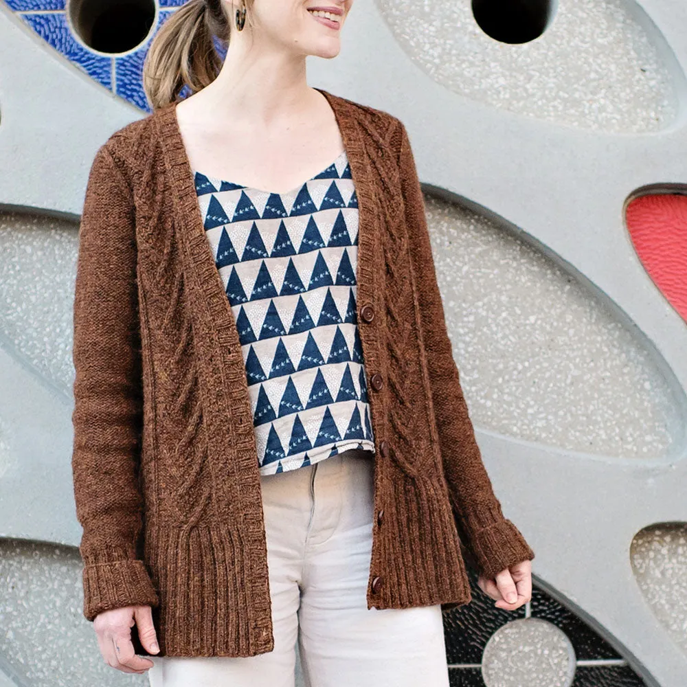 Minimalist Cable Cardigan Kit (Lore)