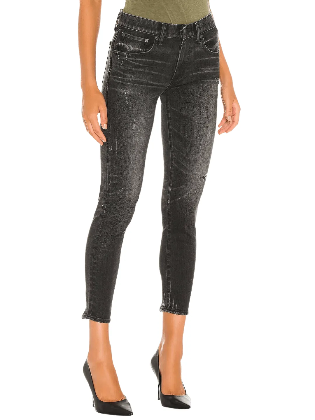 Moussy Velma Skinny Jeans In Black