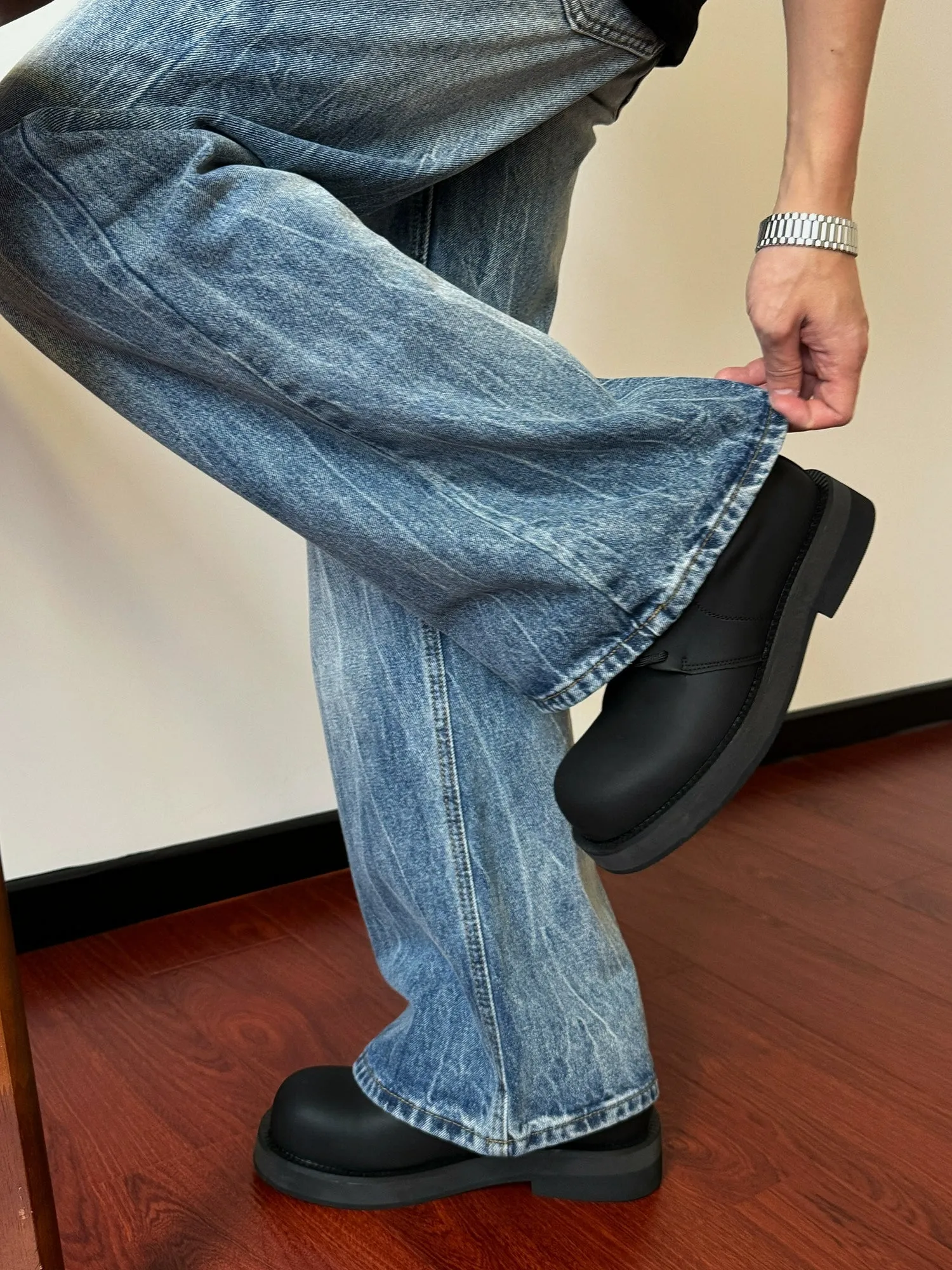 Nine Washed Bootcut Jeans